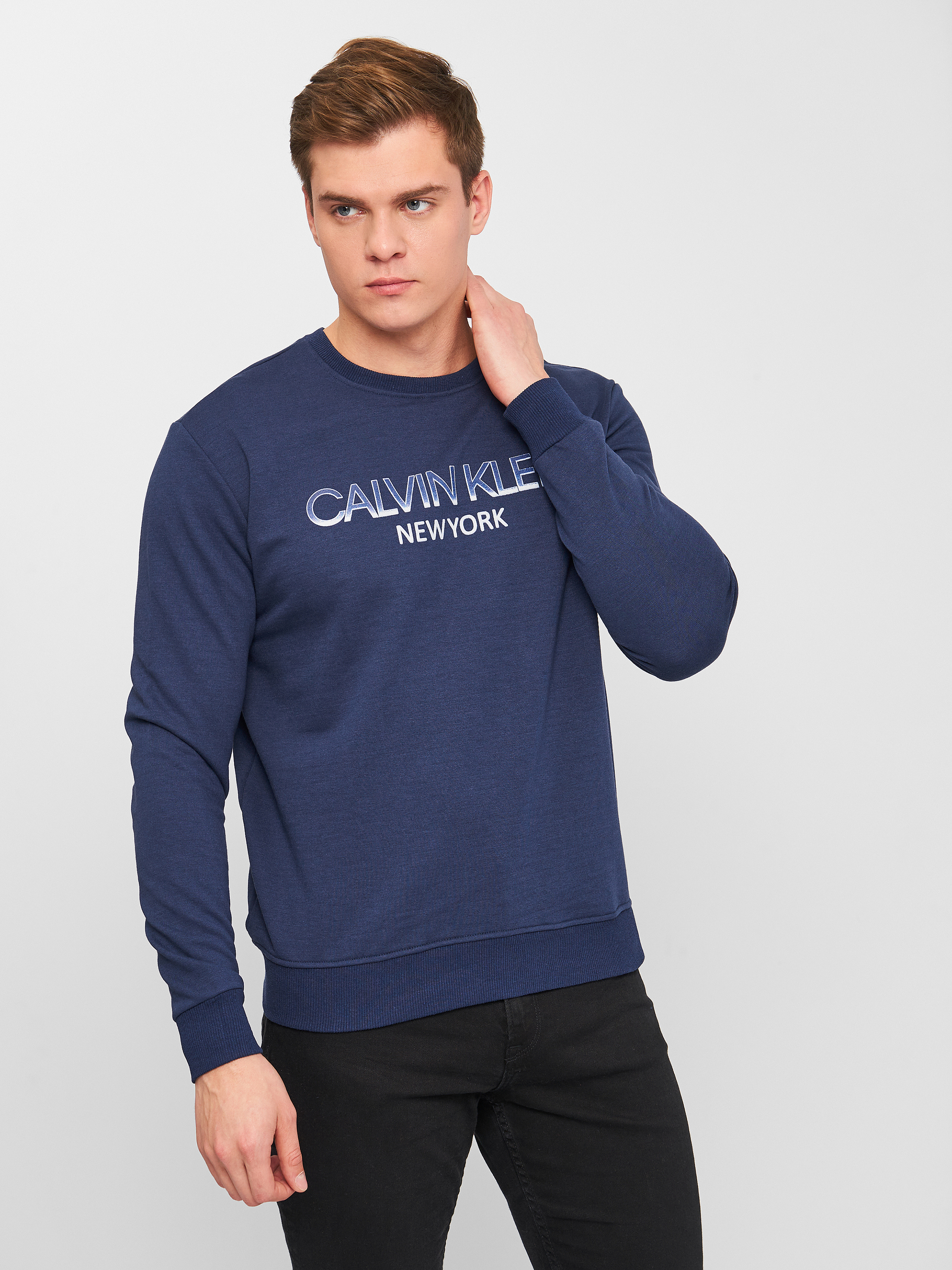 Акція на Світшот Calvin Klein Jeans 10835.2 2XL (52) Синій від Rozetka