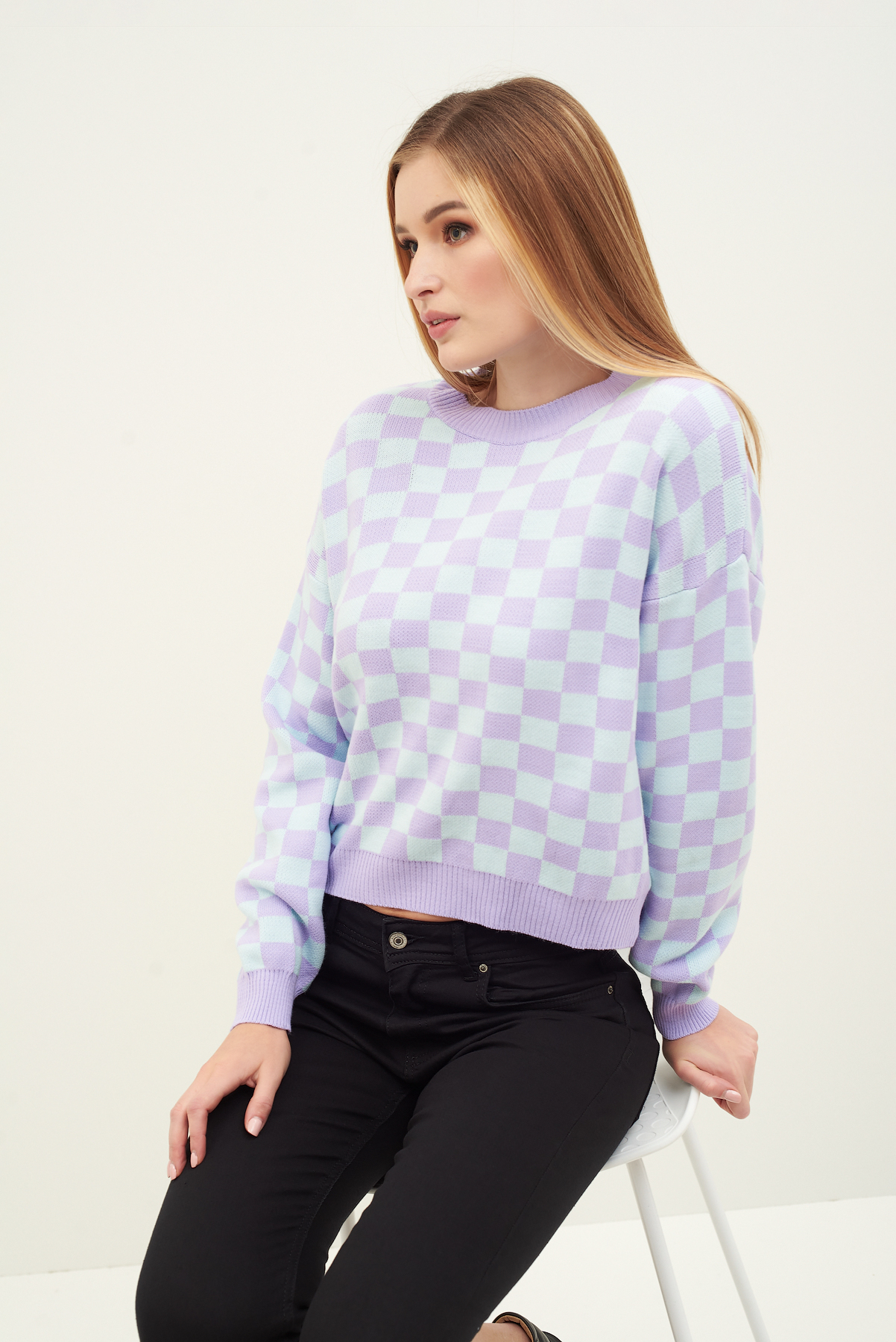 

Светр Park karon 214189 One Size Бузковий