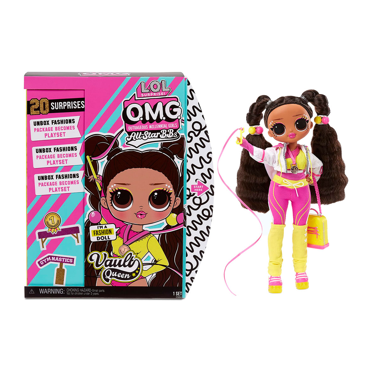 

Игровой набор с куклой L.O.L. SURPRISE! серии "O.M.G. Sports Doll" - гимнастка (с аксессуарами) 577515