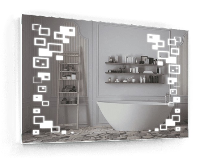 

Зеркало в ванную IP67 с подсветкой Smart Mirror сенсорное Imola SK 80х70 см влагостойкое