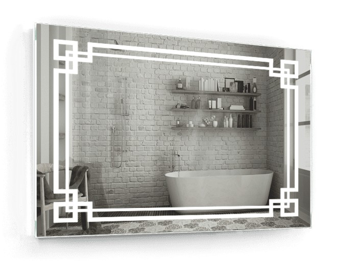 

Зеркало в ванную IP67 с подсветкой Smart Mirror сенсорное Trento SK 80х70см влагостойкое