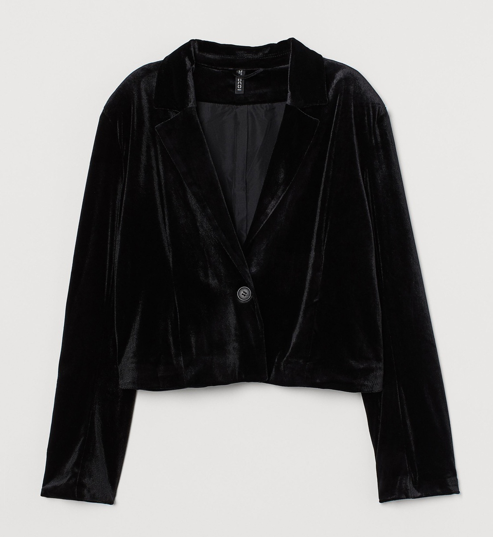 

Пиджак H&M 0871004_чер.велв  Черный, Пиджак H&M 0871004_чер.велв XS Черный