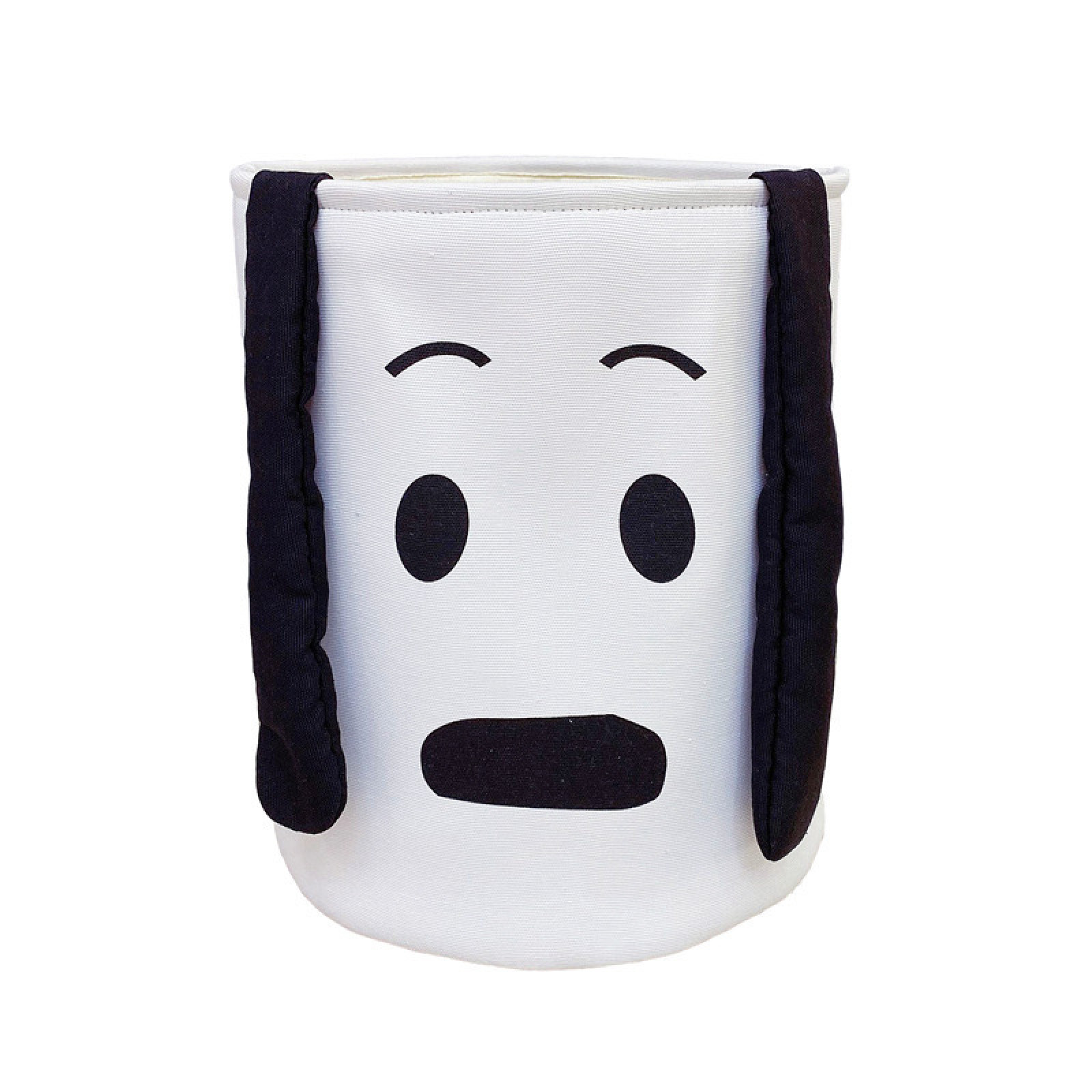 

Корзина для игрушек с подкладкой белая Ушастый щенок (K762 )