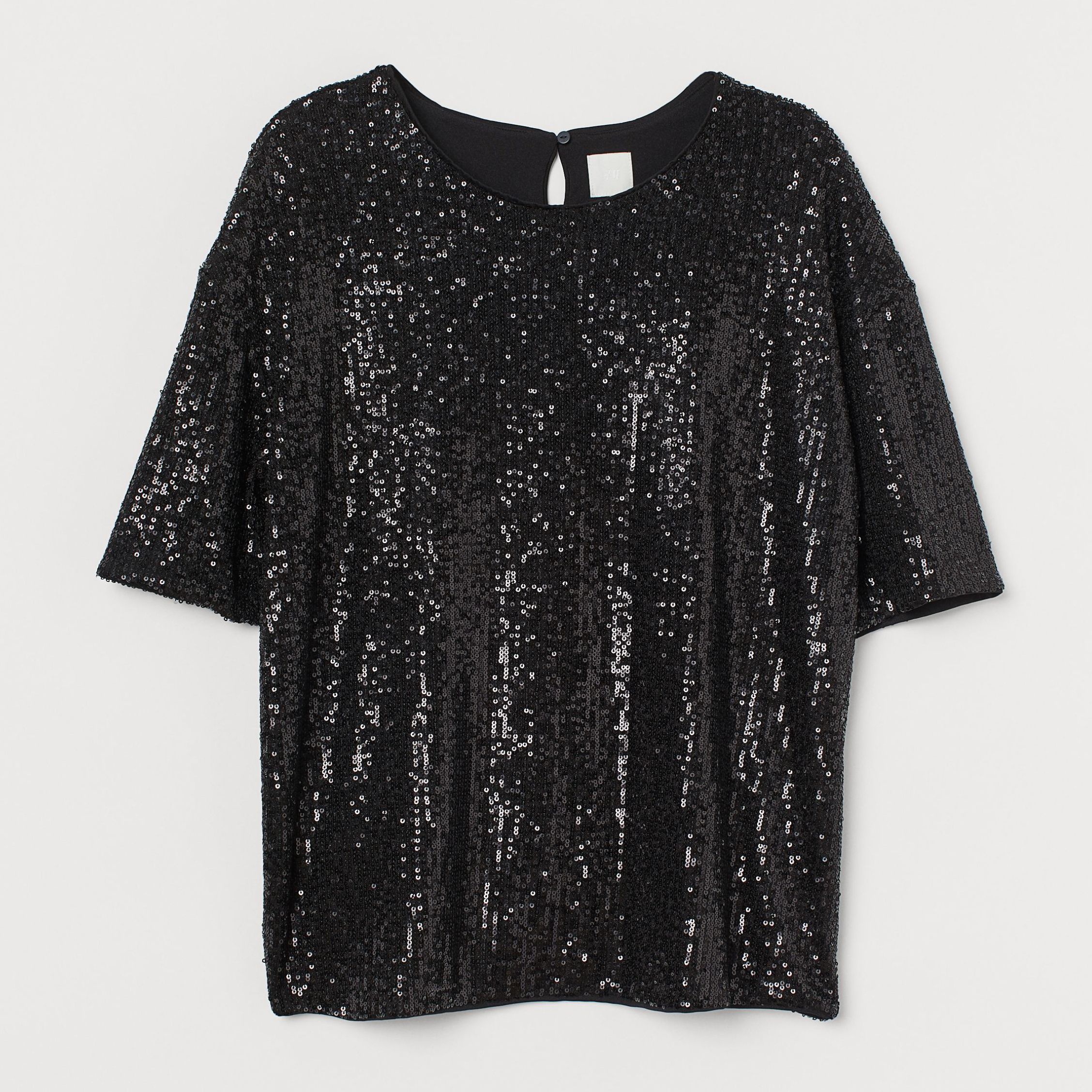 

Блузка H&M 0908563_черн.паетк M Черная