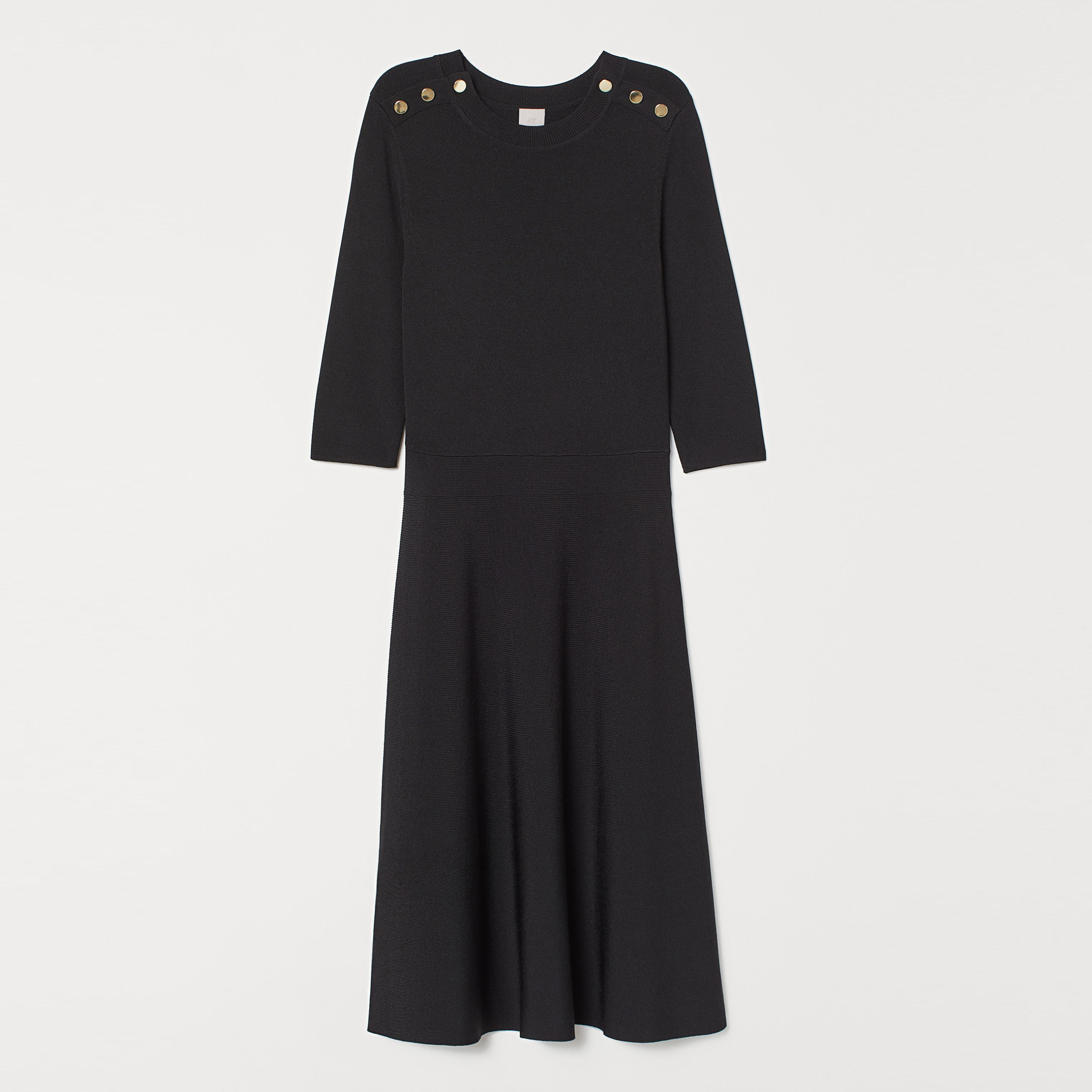 

Платье H&M 0779241_золот.пугов  Черное, Платье H&M 0779241_золот.пугов S Черное