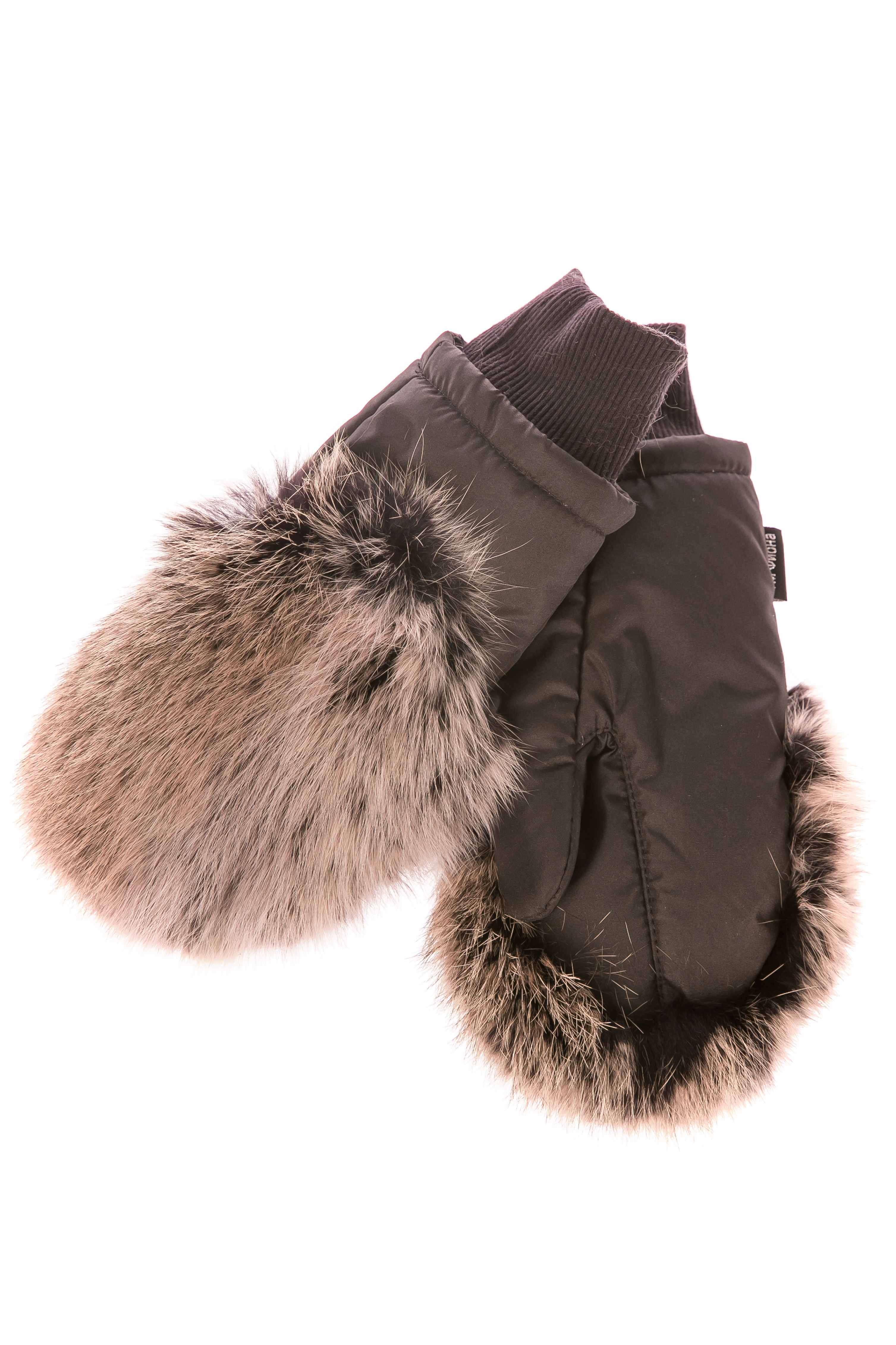 

Варежки Фиона Черная ткань с мехом меллировка (окрас "енот")  Av-1000, Варежки Фиона Черная ткань с мехом меллировка (окрас "енот") L Av-1000