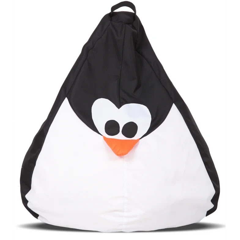 

Бескаркасное кресло мешок груша пингвин 90х130 см (31253-Нов) Черный