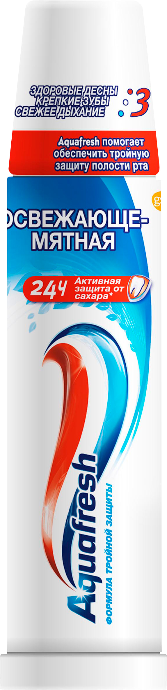 Зубная паста Aquafresh Освежающе-мятная в поршневой упаковке 100 мл  (5908311862544)