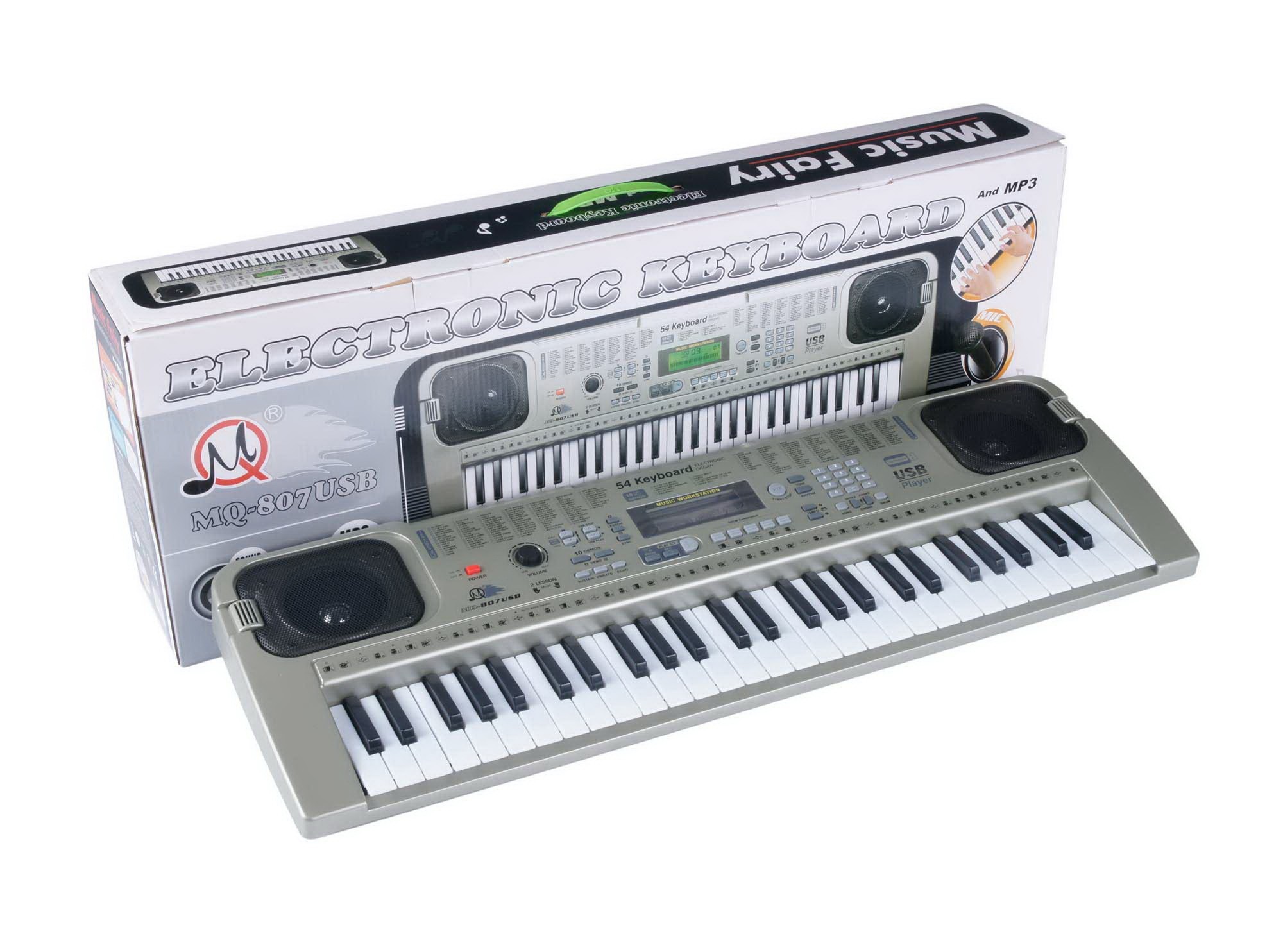 

Синтезатор детский 54 клав Орган MQ-807USB сеть микрофон USB MP3