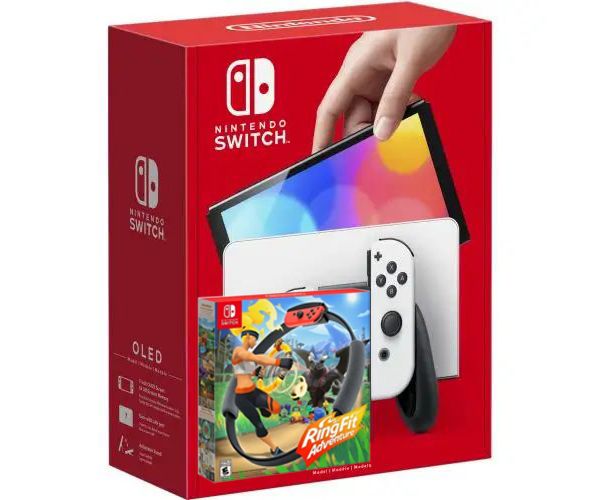 

Nintendo Switch (OLED model) White + Ring Fit Adventure
