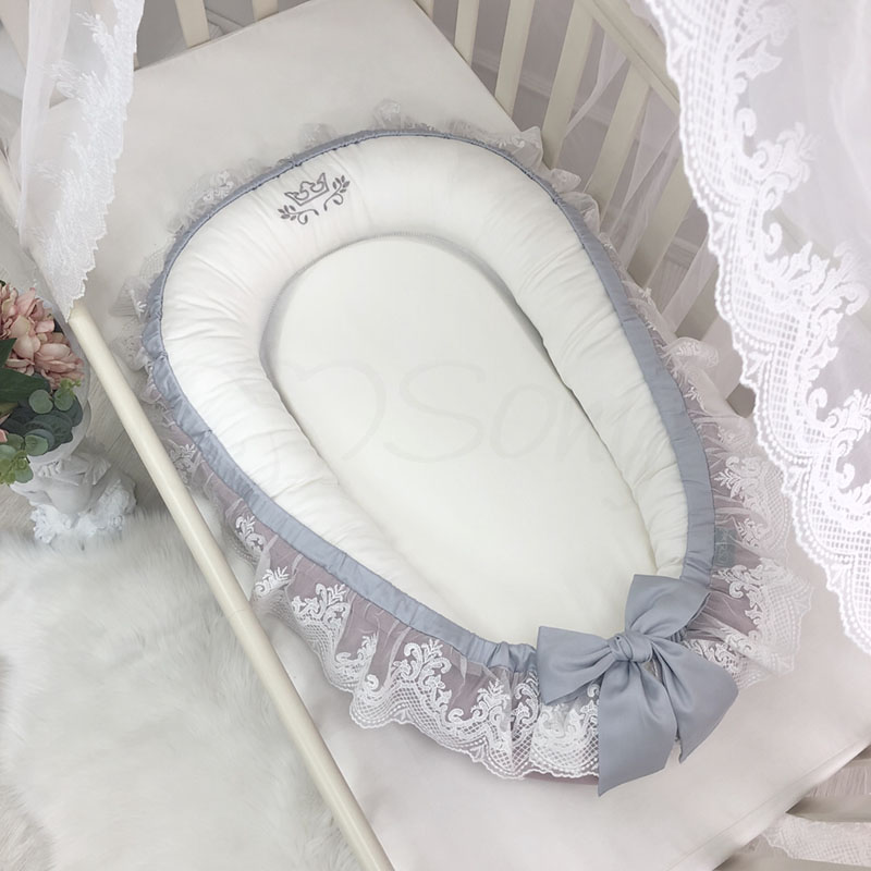 

Кокон позиционер для новорожденных 90х65 см Royal пудра