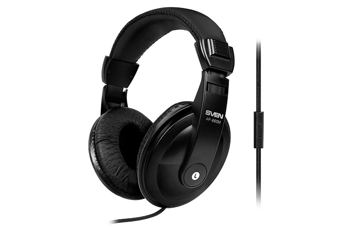 

Наушники SVEN AP-860M наушники с микрофоном (кожаные)