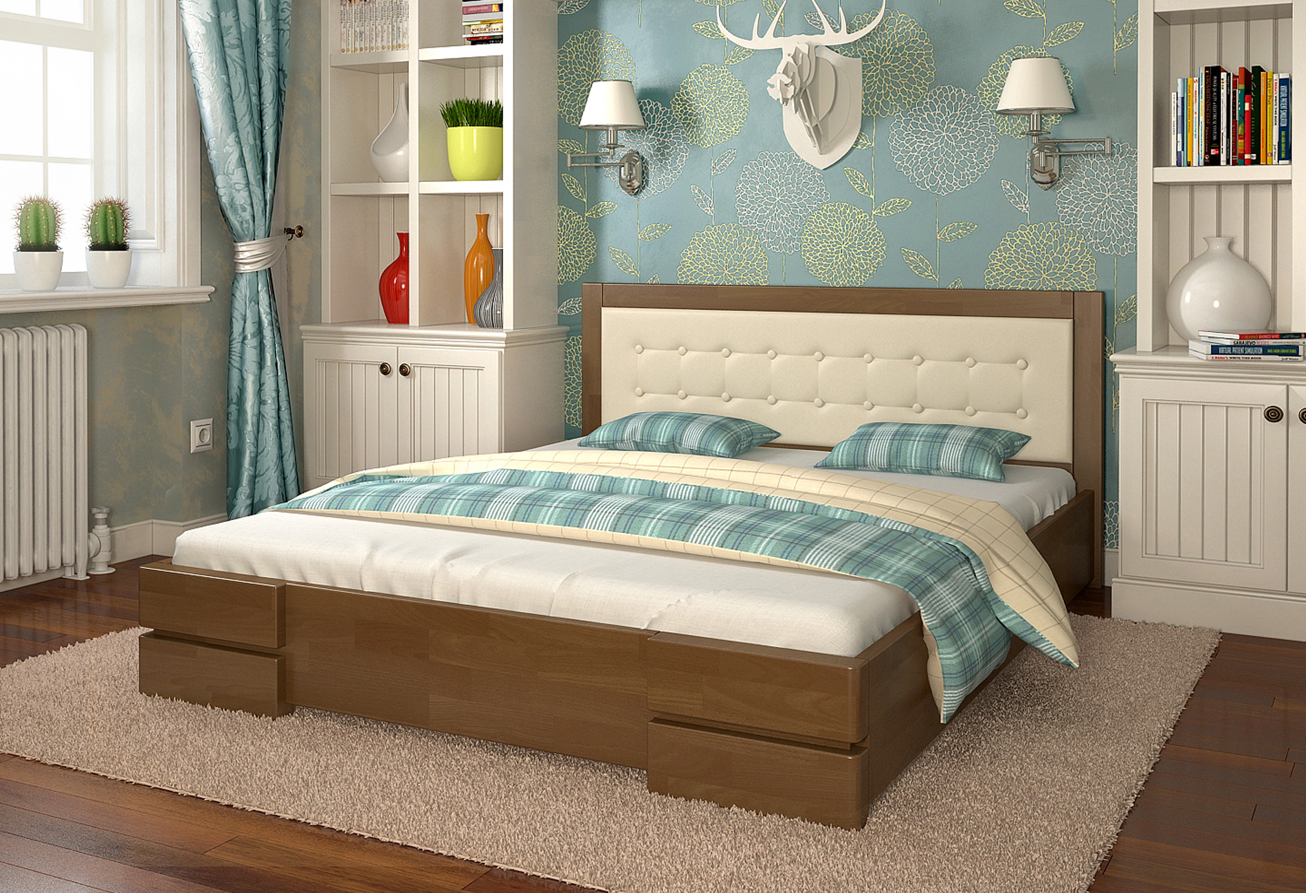 

Кровать Arbordrev Регина (160*200) бук Орех