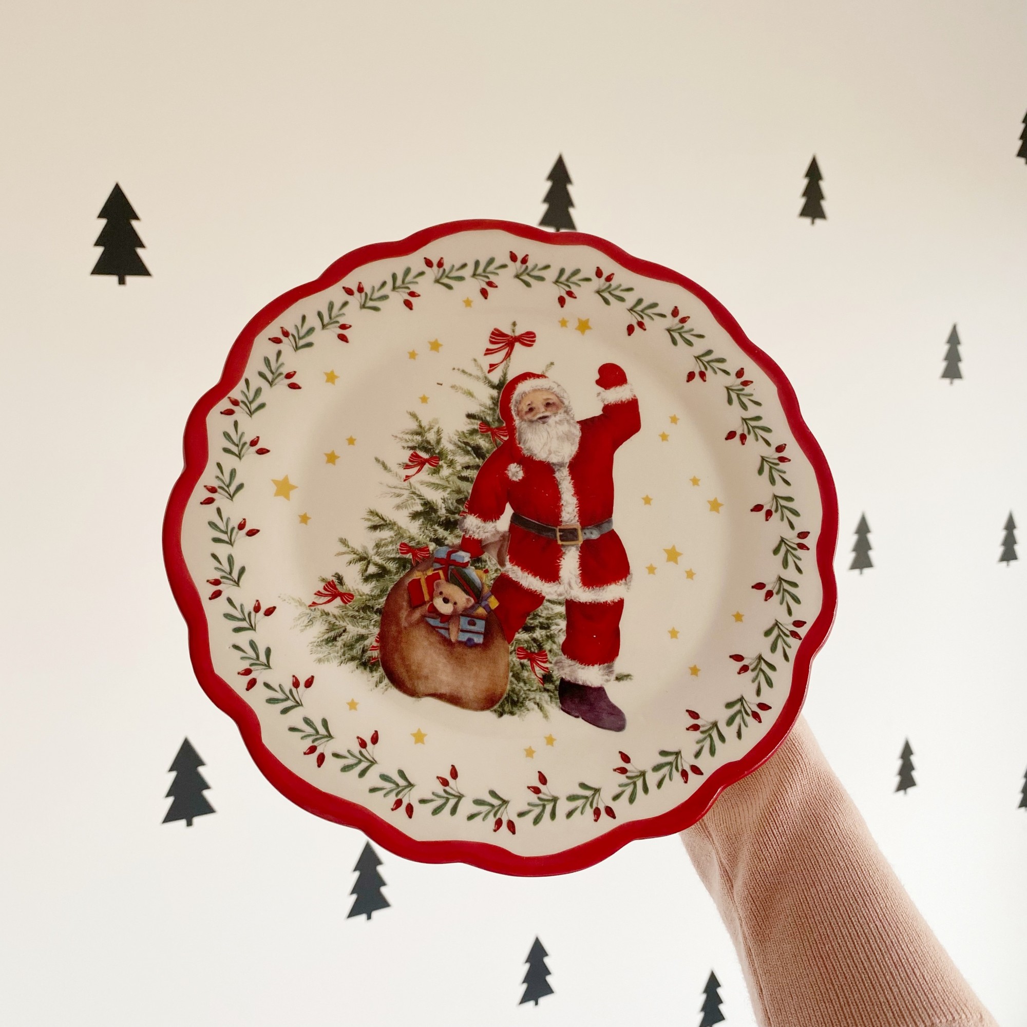 

Подставка под торт SoulDecor керамическая Santa 21,6 см
