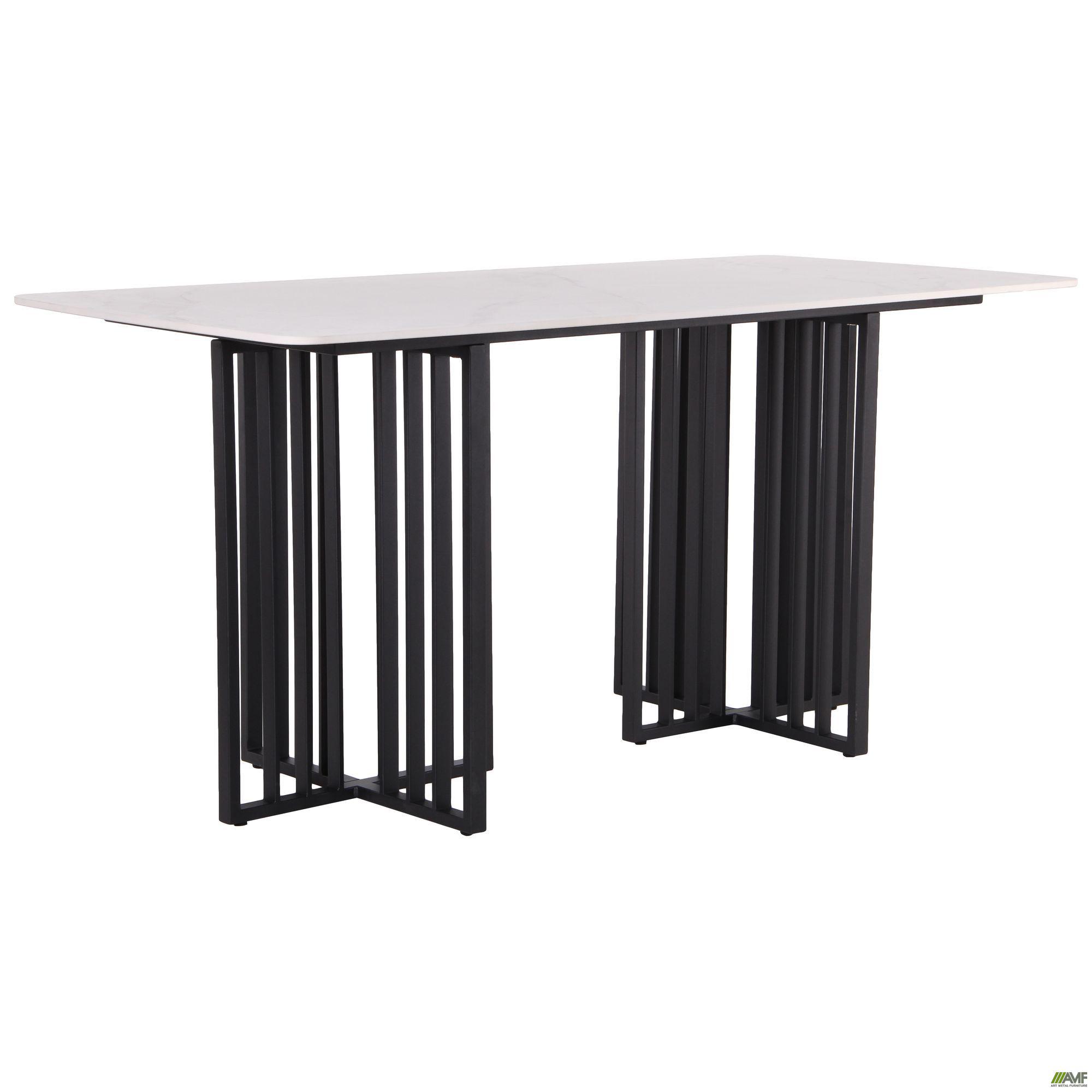

Стол AMF обеденный Fellon black/ceramics Carrara bianco 547058