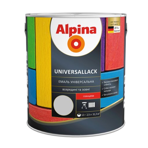 

Эмаль Alpina серая глянцевая 2.5 л (12035415)
