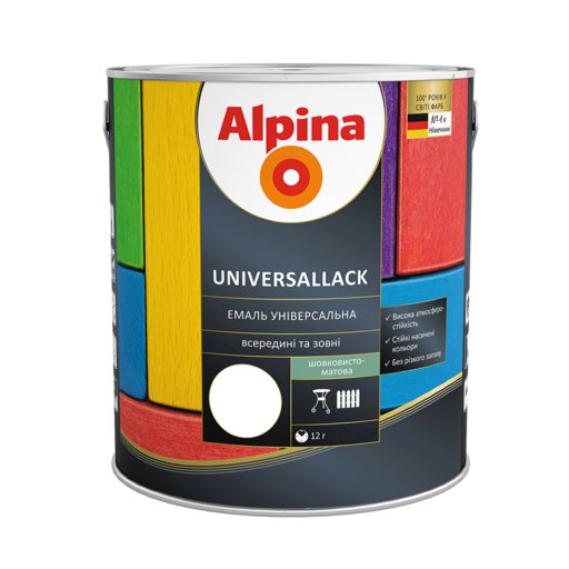 

Эмаль Alpina белая матовая 0.75 л (12035156)