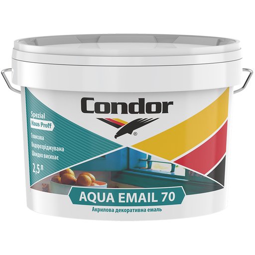 

Эмаль акриловая Condor HausProff Aqua Email 2.5 л (11910654)