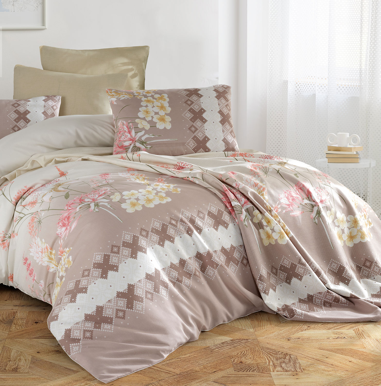 

Постільна білизна Istanbul 200x220 Cotton Life Larisse Kahve (ist 31013)