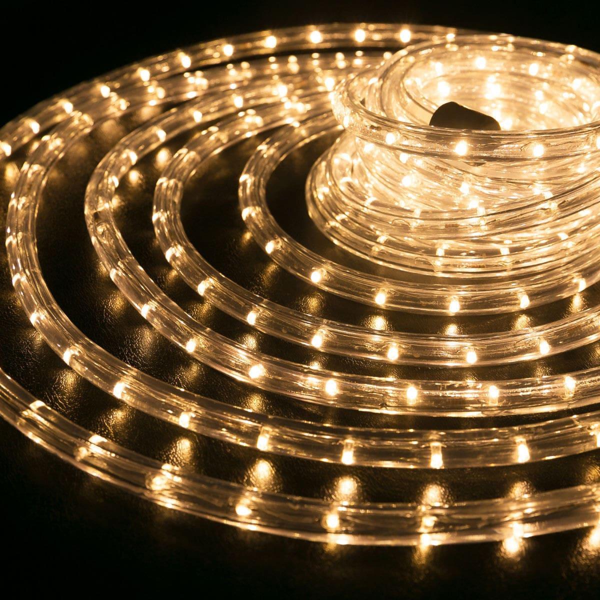 

Наружная LED гирлянда Дюралайт "Duralight" Starlight, 50 метров Теплый Белый , 900 Ламп прозрачный силиконовый шланг