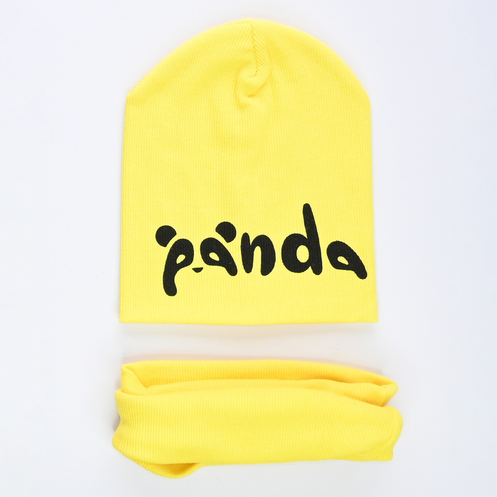 

Шапка и хомут Makko "Panda" 46-50 см желтый