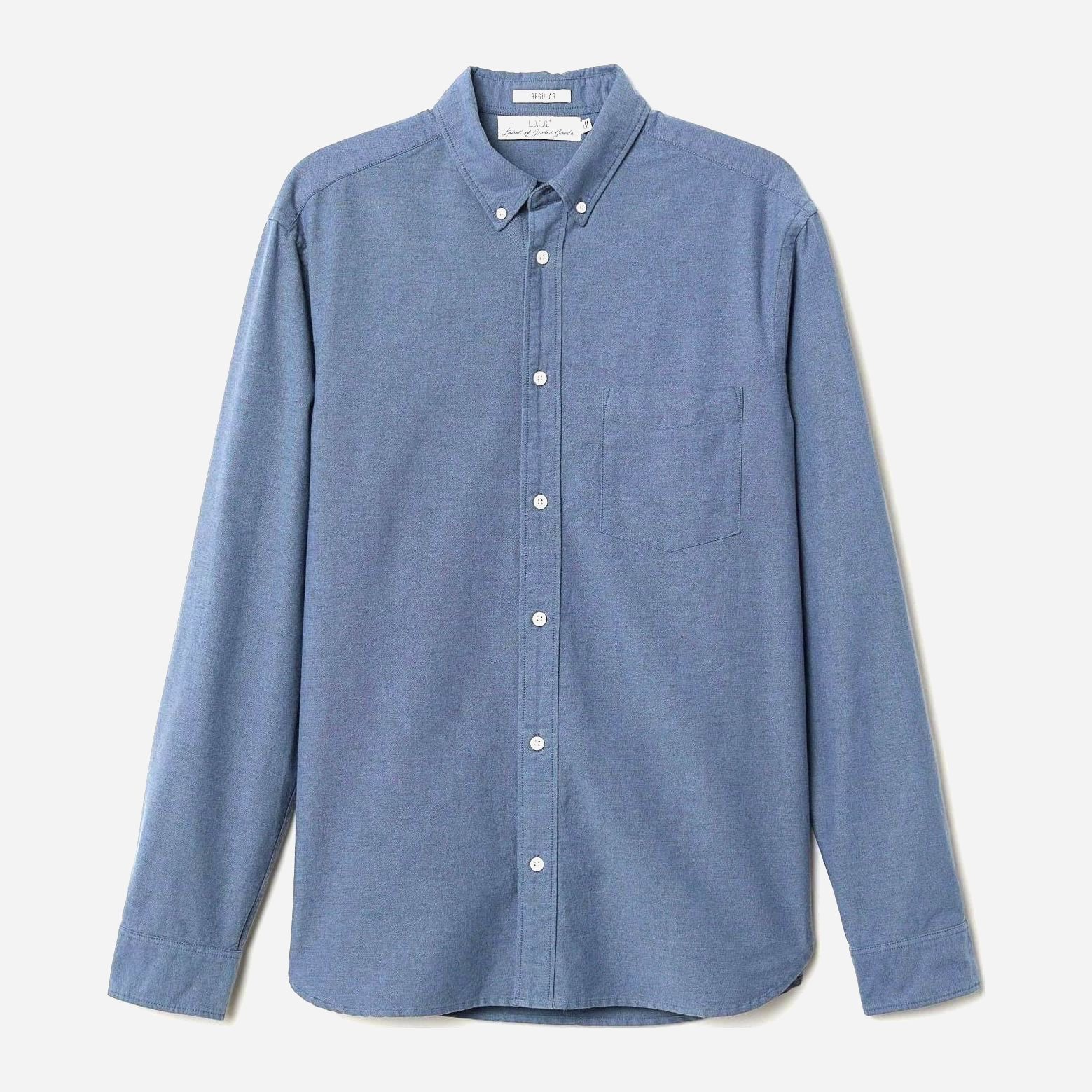 

Рубашка H&M XAZ205263HPYX  Синяя, Рубашка H&M XAZ205263HPYX S Синяя