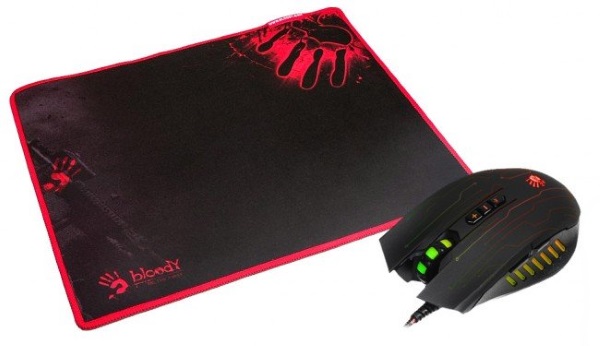 

Миша A4 Tech Q8181S Bloody ігрова Bloody Q81+ ігровий килимок Bloody 350x280x0,2 мм (Bundle)