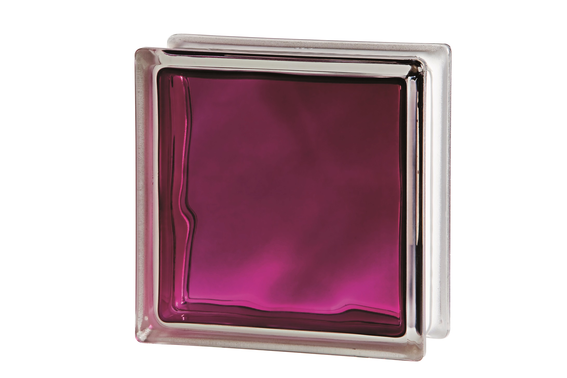 

Стеклоблок Seves Brilly Ruby Wave 1919/8 190х190х80 Прозрачный Малиновый