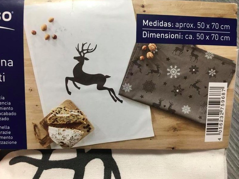 

Испания набор новогодних полотенец комплект салфеток 2шт Meradiso