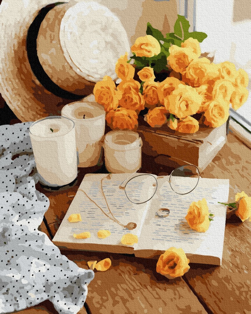 

Картина по номерам / анти-стресс раскраска Brushme Цветочная книга
