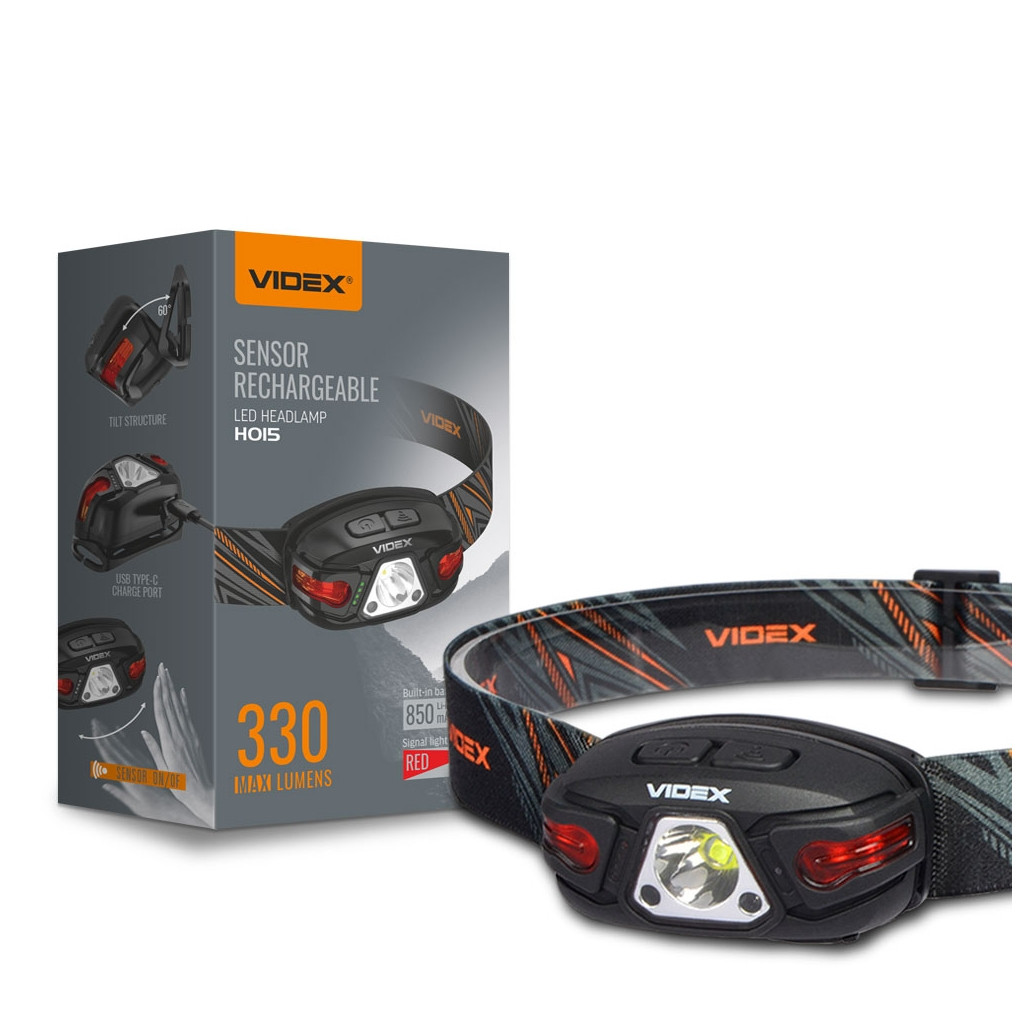 

Фонарь налобный VIDEX VLF-H015 330Lm 5000K