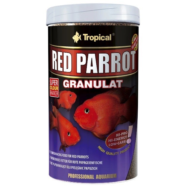 

Корм Tropical Red Parrot Granulat для аквариумных рыб 1 л/400 г