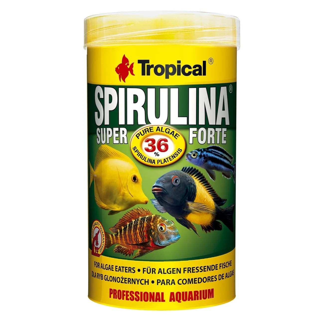 

Корм Tropical Super Spirulina Forte для аквариумных рыб в хлопьях 1 л/200 г