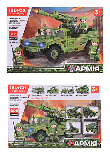 

Конструктор "АРМИЯ" 305 деталей IBLOCK (PL-920-101)