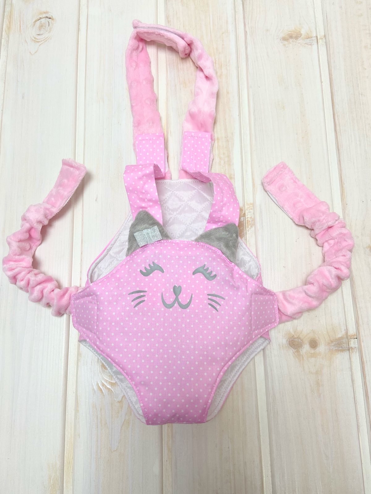 

Кенгуру рюкзак для куклы Беби Борн Toys Розовый Котик Ручная работа (85204120)