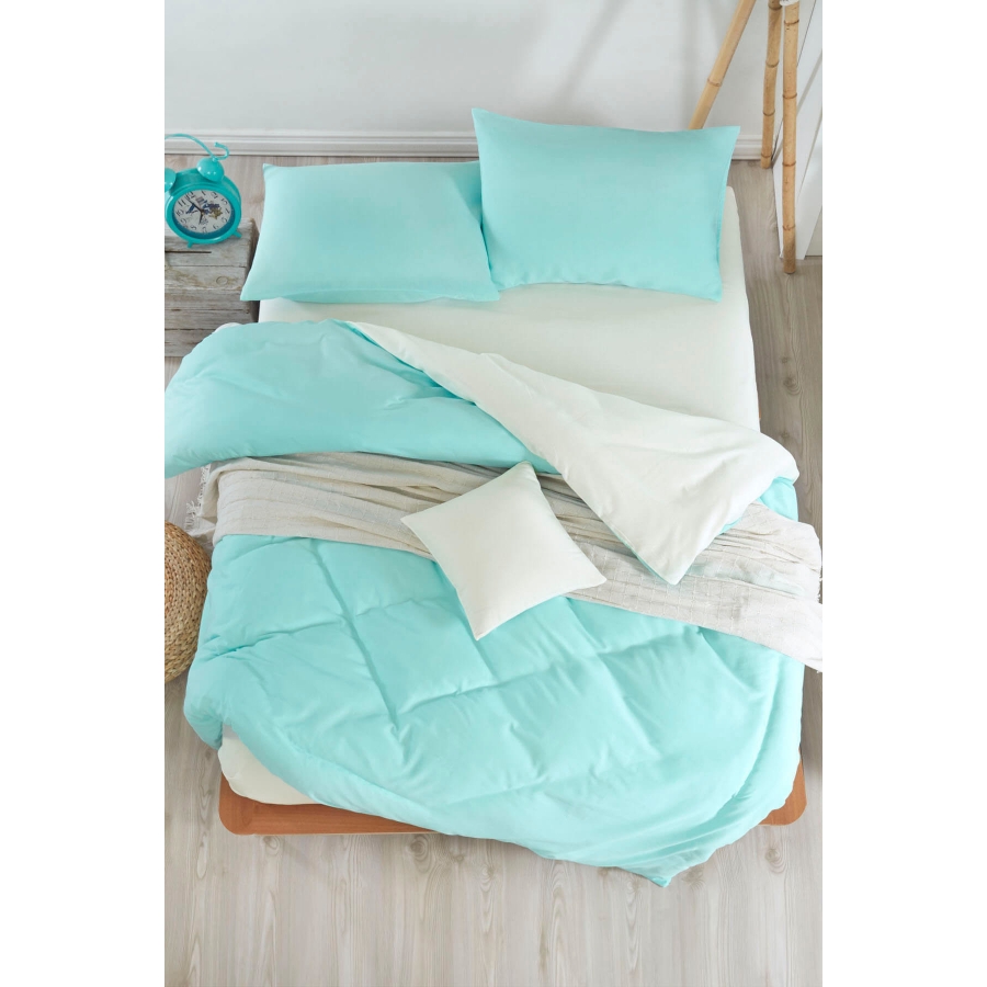 

Постельное белье Eponj Home Paint Mix Mint Krem ранфорс евро