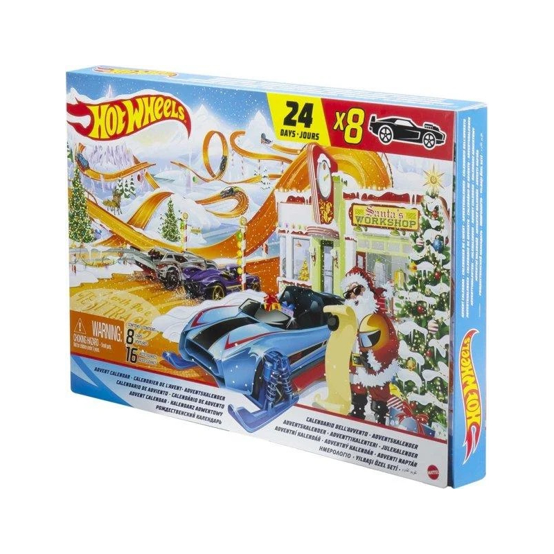 

Новорічний різдвяний Адвент календар Хот Вілс 2021 Hot Wheels Advent Calendar Mattel GTD78