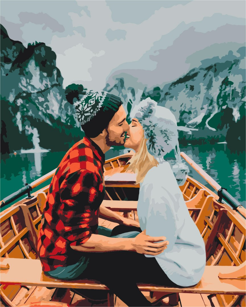 

Картина по номерам "Любовь на озере Брайес" GXB52397 40х50 | Brushme