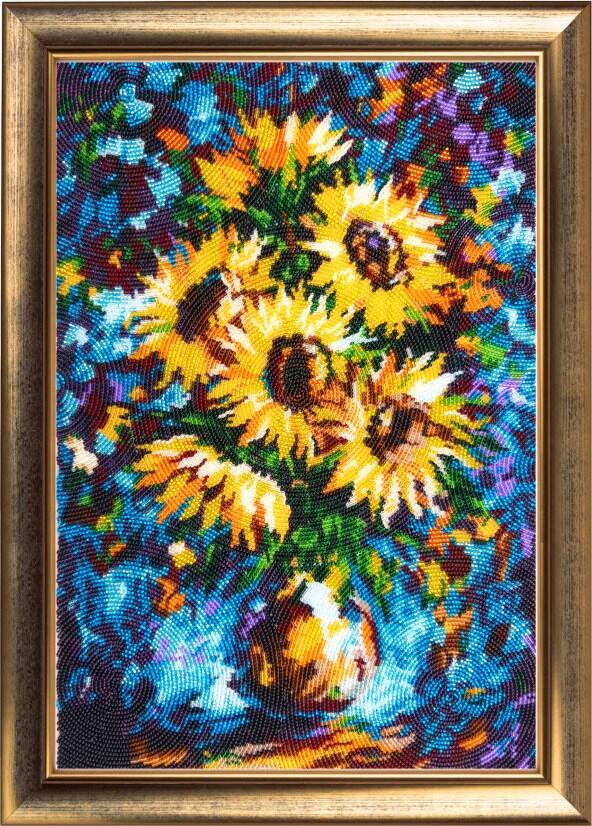 

Butterfly Подсолнухи в вазе (по мотивам Л. Афремова) (179)