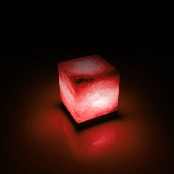 

Соляная лампа SALTKEY CUBE red