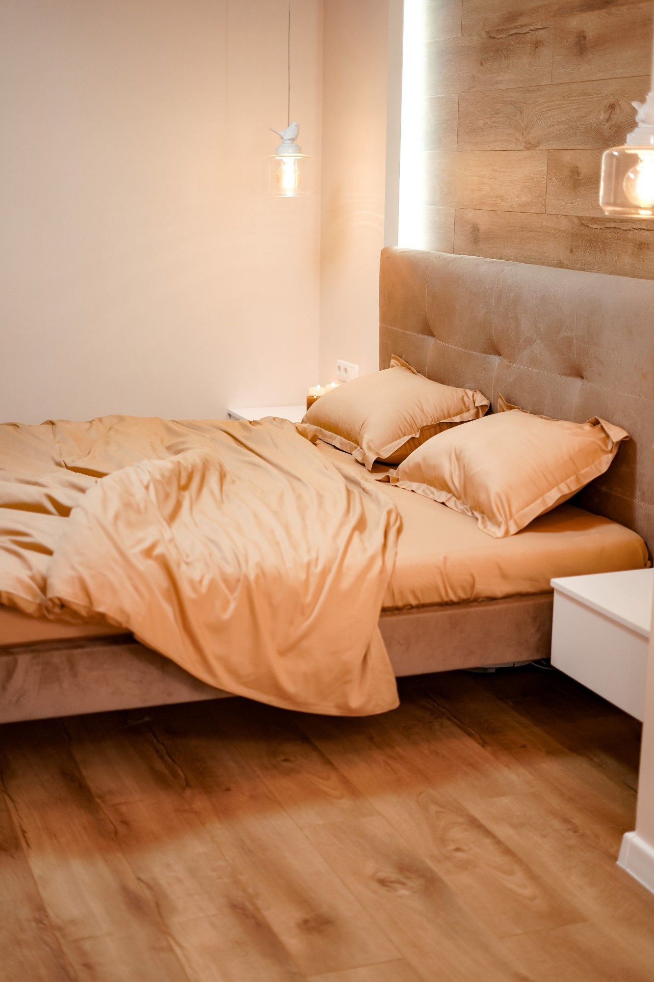 

Евро Карамельный комплект постельного белья Belinens, премиумный сатин однотонный, пододеяльник 200х220 см, 100% хлопок