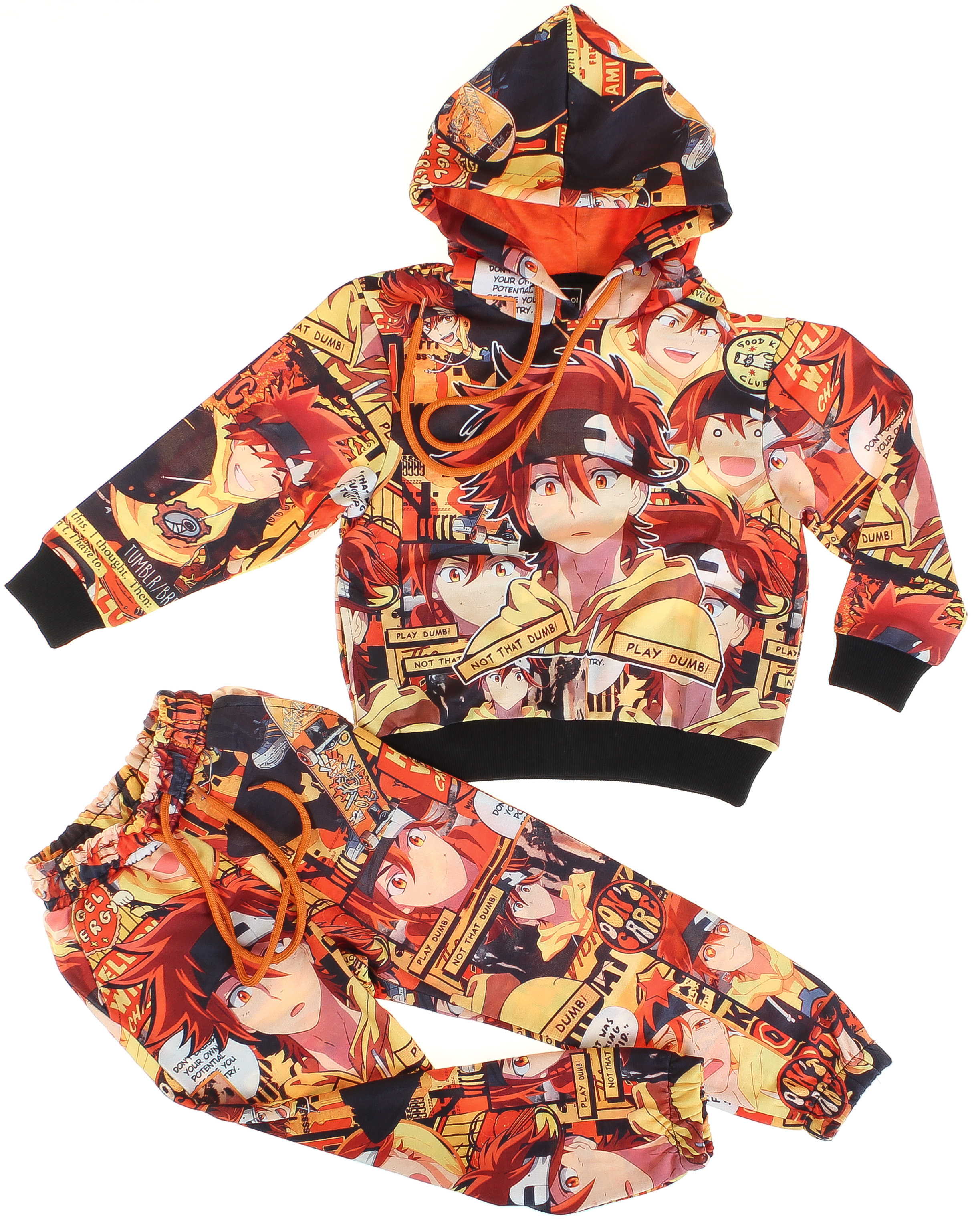 

Худи с карманами + Брюки с карманами с рисунком аниме Cloise 152 см CL0113033-CL0153014 (537924)
