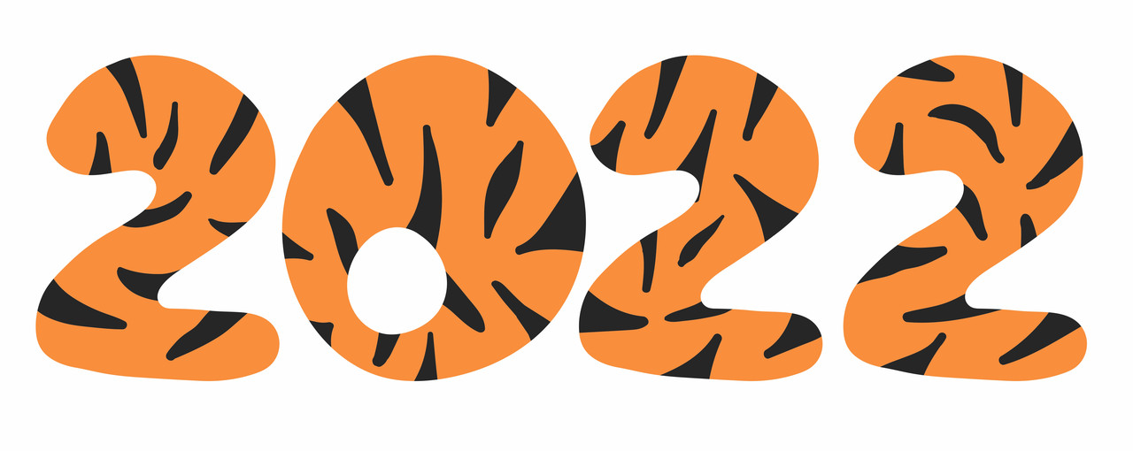 

Новогодние наклейки Zatarga Полосатый 2022 год размер L 1000х310 мм (Z202231 L)