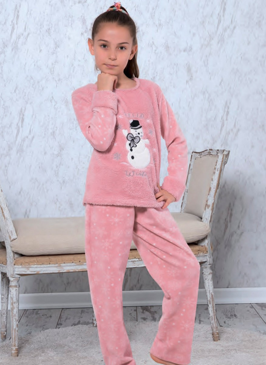 

Пижама для девочек флисовая Miss Tico 128 см 0070
