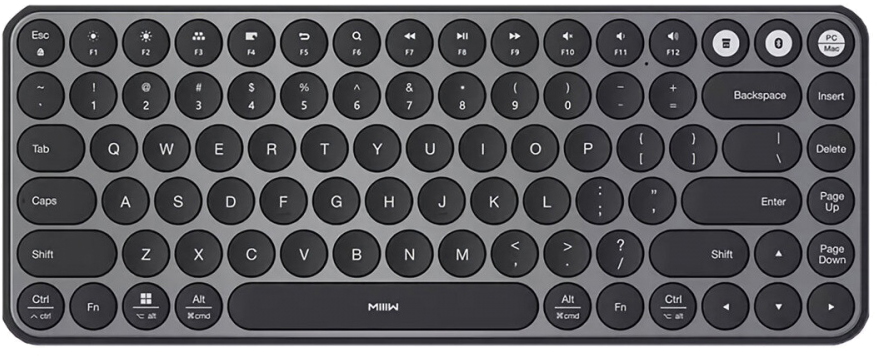 

Клавиатура беспроводная Xiaomi MiiiW AIR85 Bluetooth Dual Mode Black (MWXKT01 Black)