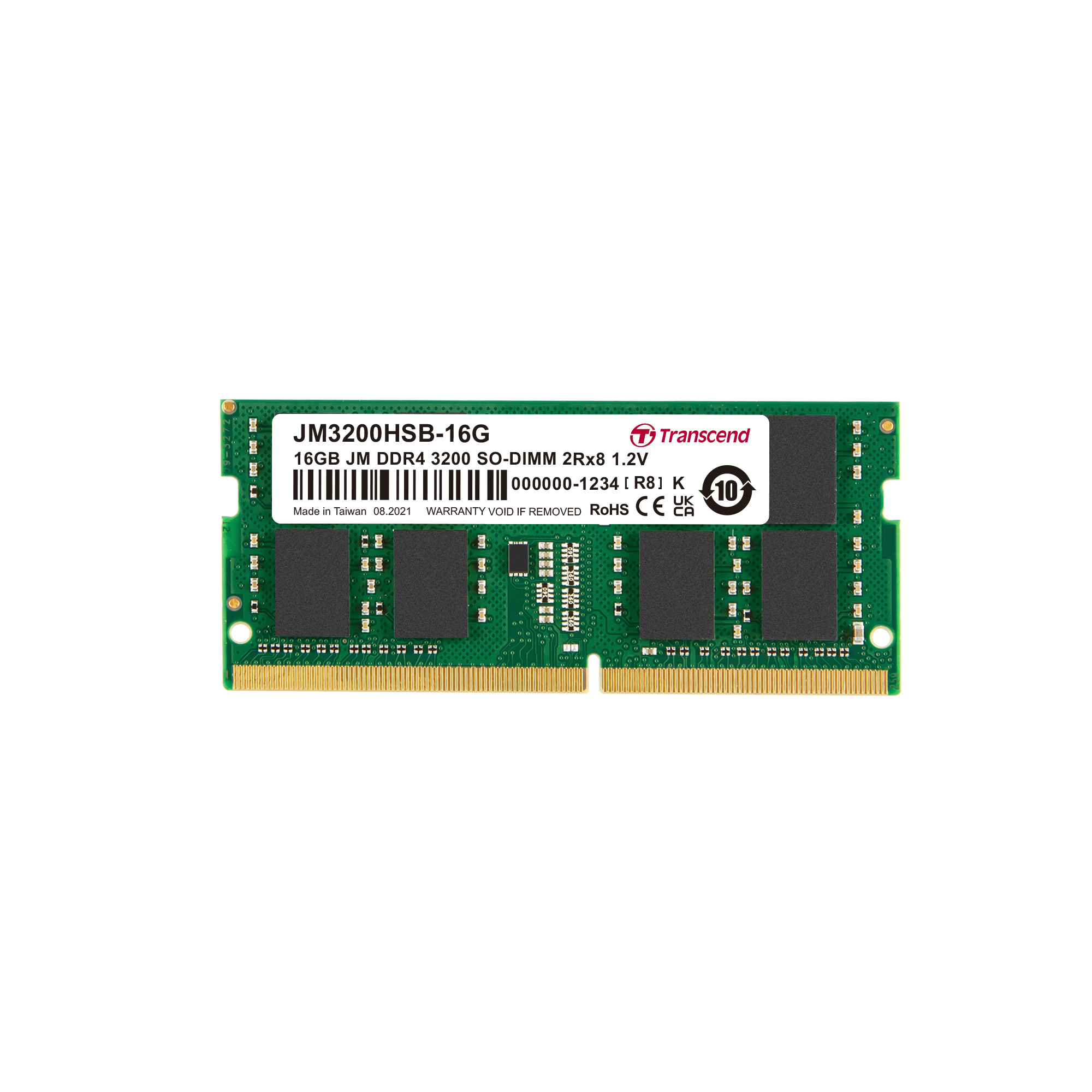 

Оперативная памятьTranscend SO-DIMM JetRam DDR4-3200 16GB PC4-25600 (JM3200HSB-16G)