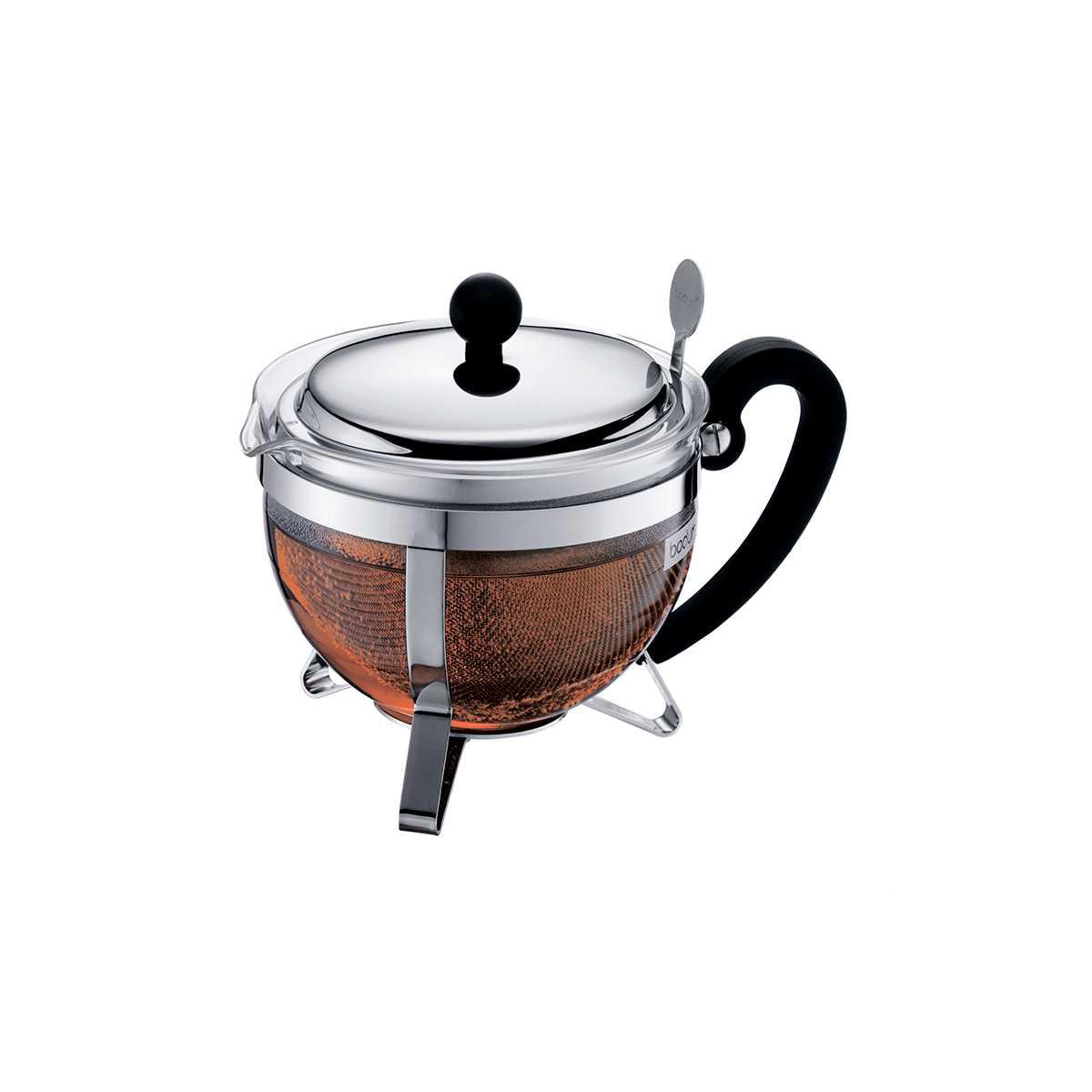 

Чайник с фильтром BODUM Chambord 1 л серебристый (1922-16-6)