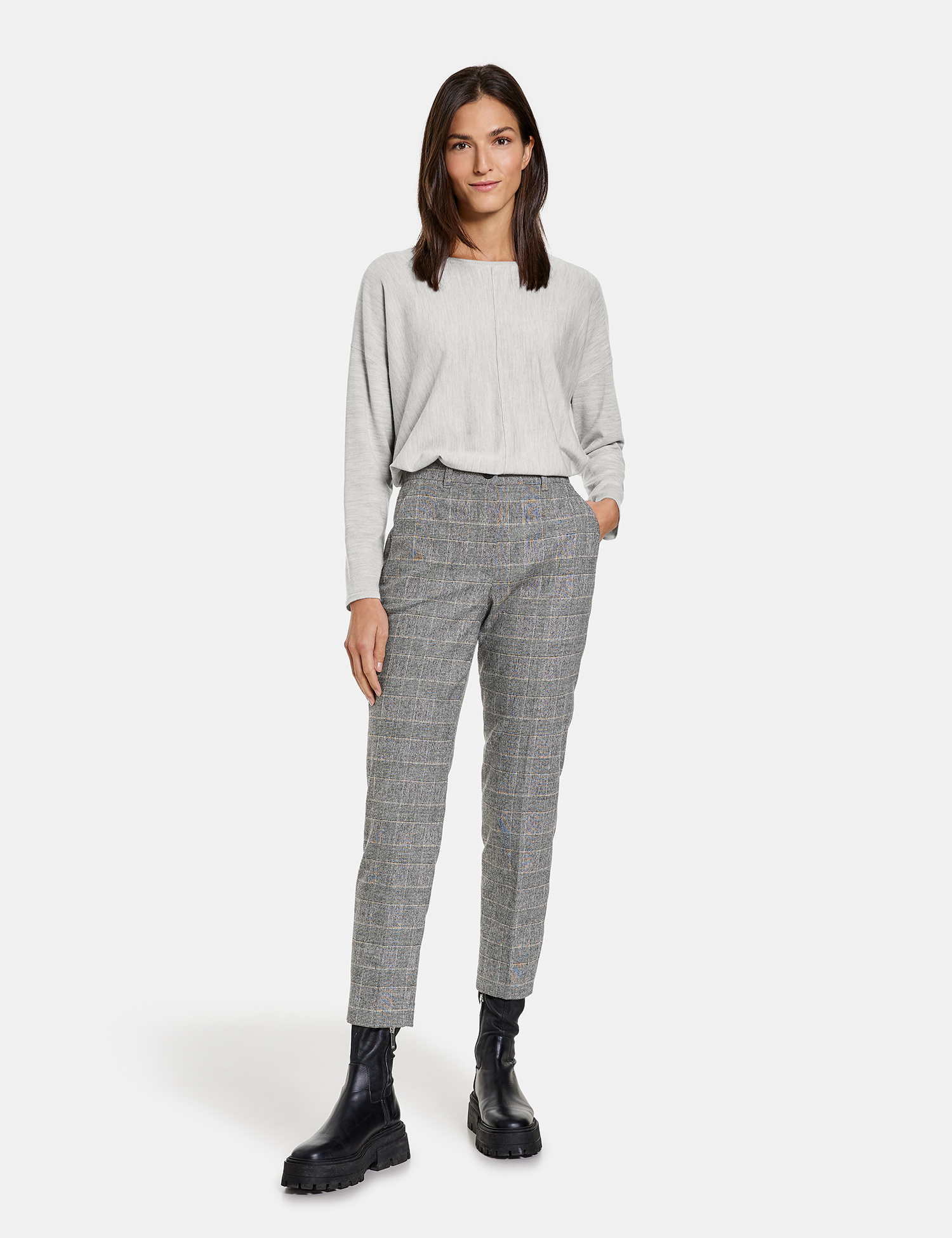 

Брюки Gerry Weber  Черно-белые 620026.31325, Брюки Gerry Weber 34 Черно-белые 620026.31325