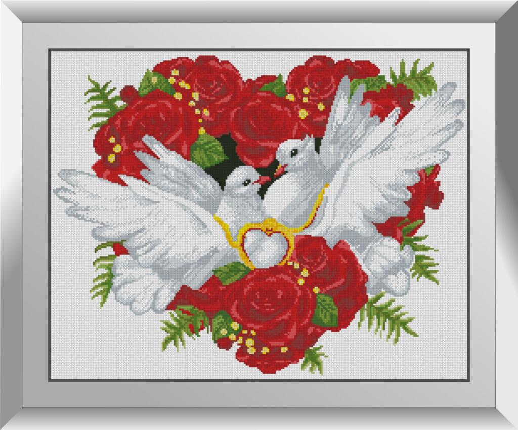

Набор алмазной живописи Dream Art Голуби (свадебные)