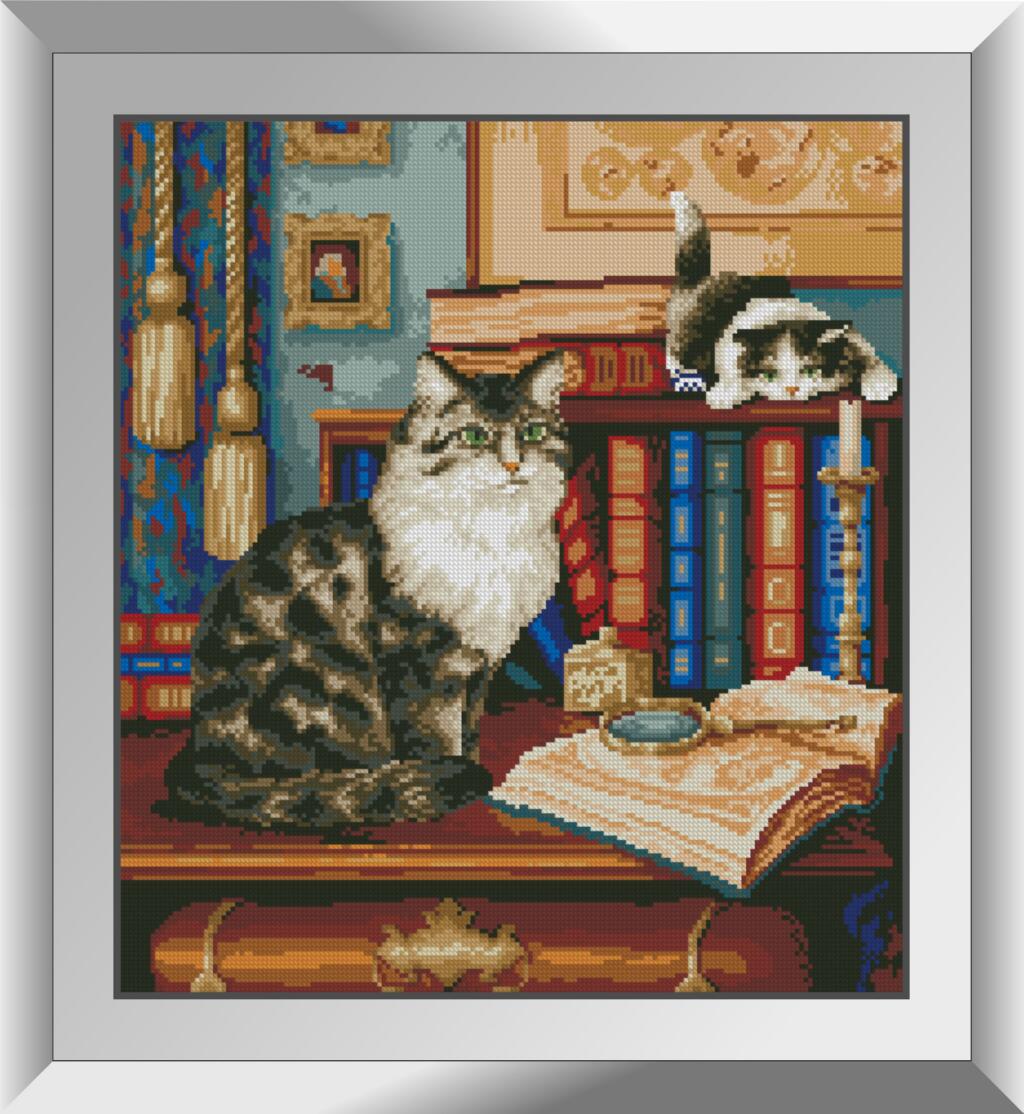 

Набор алмазной живописи Dream Art Библиотекари (коты)